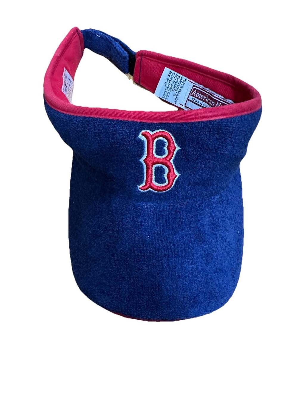 VINTAGE BOSTON RED SOX Quality Headgear Sun Visor